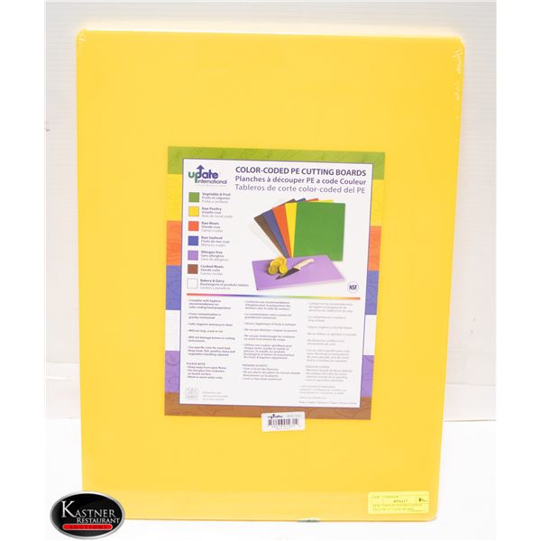 NEW - UPDATE INTERNATIONAL YELLOW CUTTING BOARD