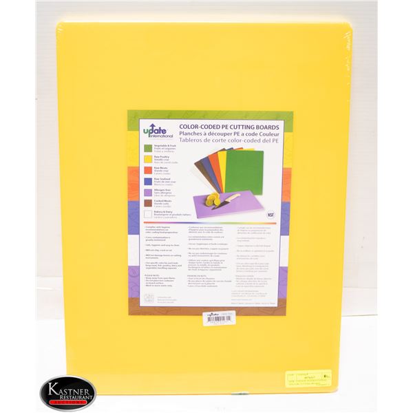 NEW - UPDATE INTERNATIONAL YELLOW CUTTING BOARD