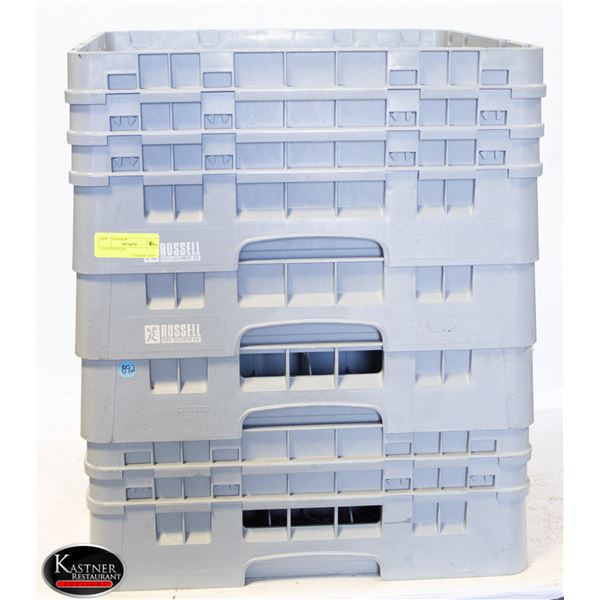 4 GLASS RACKS