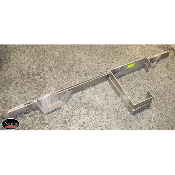 PAIR OF METAL COAT HANGERS W/ HOOKS