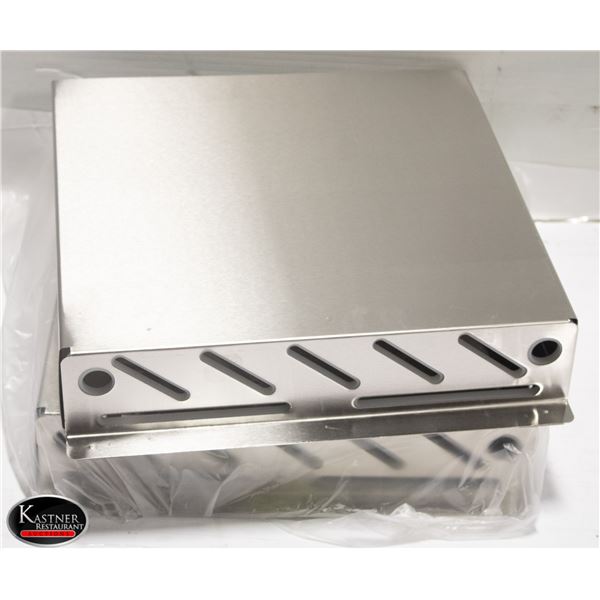 PAIR OF NEW STAINLESS STEEL CHEFS KNIFE RACK