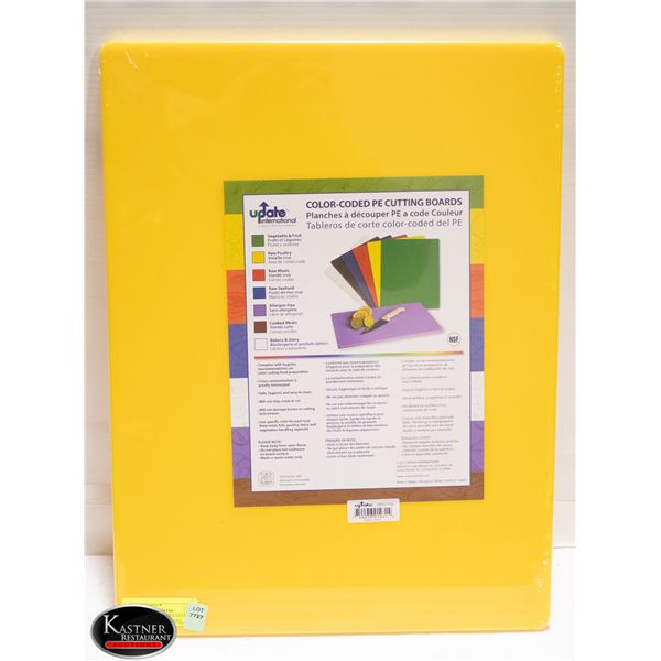 NEW - UPDATE INTERNATIONAL YELLOW CUTTING BOARD