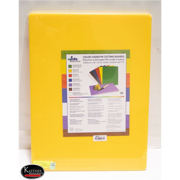 NEW - UPDATE INTERNATIONAL YELLOW CUTTING BOARD