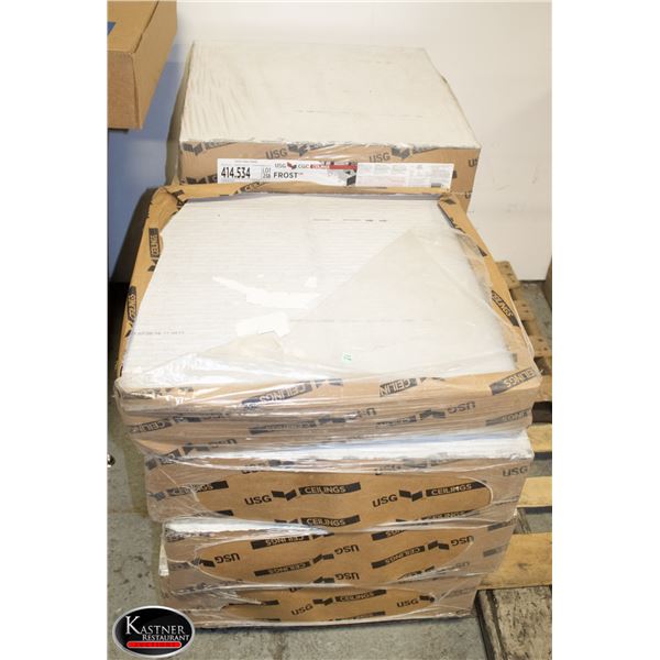 PALLET OF USG ROOF TILES