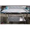 Image 1 : 63" STAINLESS STEEL DISH RUN OFF W/ 8" BACK SPLASH