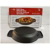 Image 2 : 8" CAST IRON BAKING DISH W/ HANDLES