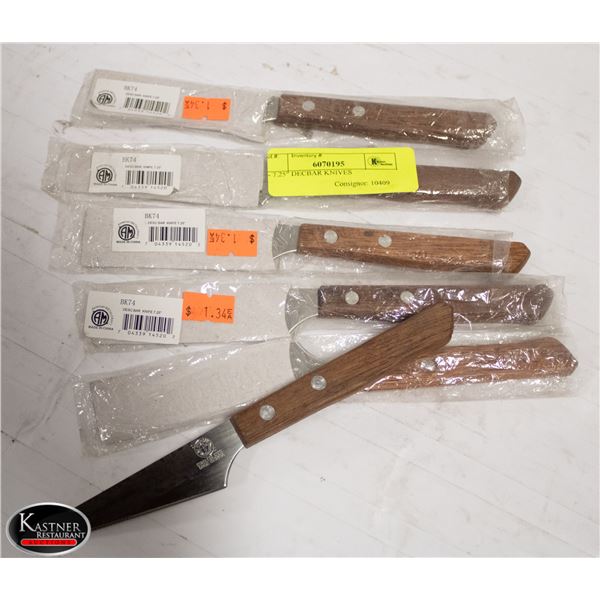 6- 7.25" DECBAR KNIVES