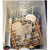 Image 1 : CONTAINER 5--DISH STRAINER, WIRE STORAGE BASKETS,
