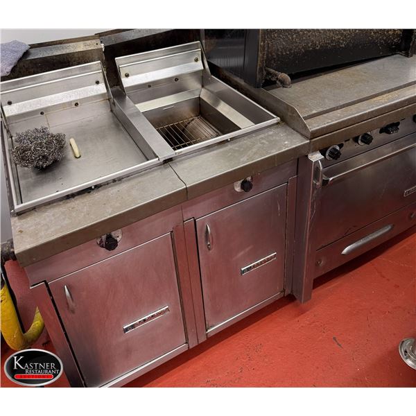 DOUBLE DEEP FRYER / FLAT TOP GRILL COMBO RANGE