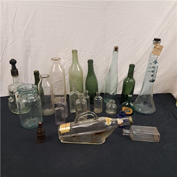 Assorted Vintage and Unique Bottles