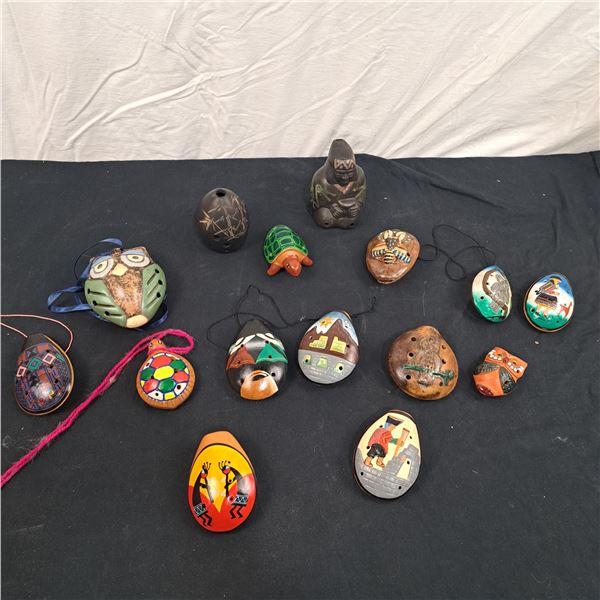 Collection of Clay Flutes