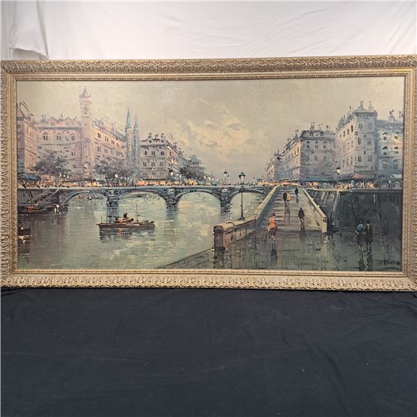 Large Framed Print "A View of Paris"