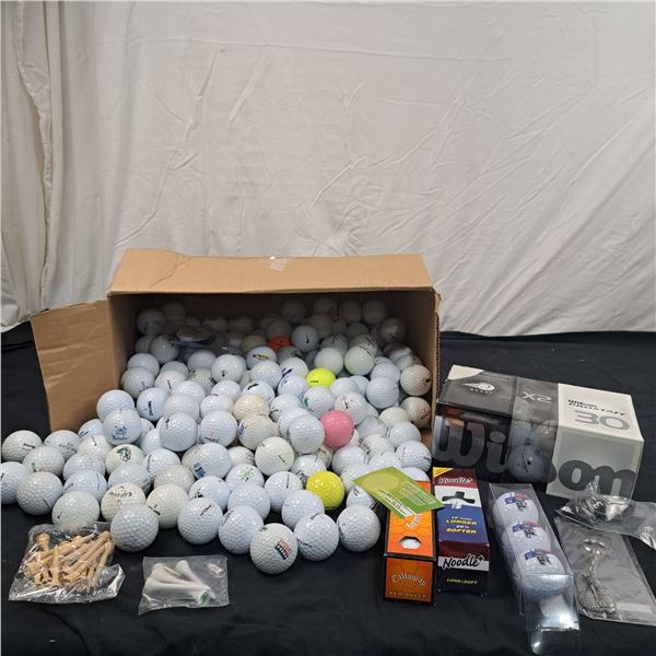 Box of New & Experienced Golf Balls