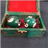 Image 2 : Pair of Green Ying Yang Stress Balls & 3 Dimensional Cork Tapestry