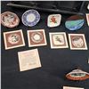 Image 2 : Porcelain "The Treasures of The Imperial Courts" Miniature Plate Collection with Display Shelf