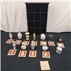 Image 1 : "Treasures of the Imperial Dynasties" Miniature Vase Collection With Display Shelf
