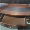 Image 2 : Coffee Table With 2 Drawers & Glass Top