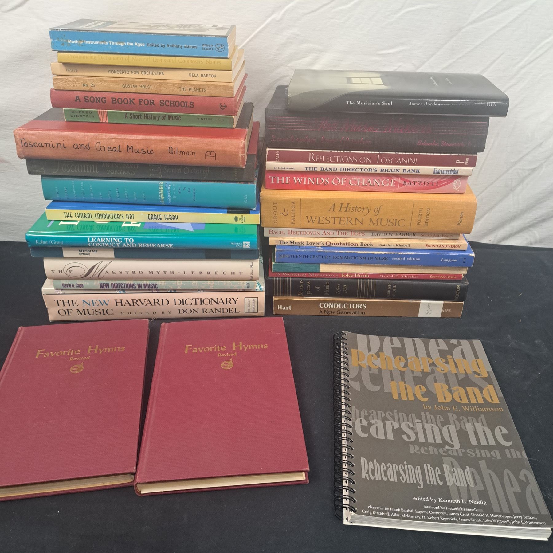 Music Books Stack Assorted Books About Music - Sunrise Estate Services Ltd