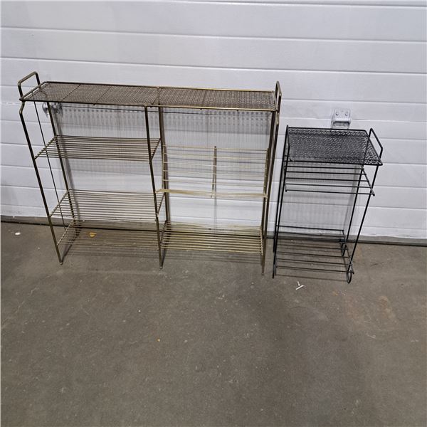 2 Vintage Metal Stands