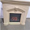 Image 1 : Electric Fireplace With Stone Effect Surrounding