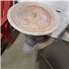 Image 3 : Adirondack Like Chair, Bird Bath & Plastic Wicker Like Folding Chair