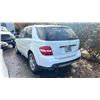 Image 2 : 2008 MERCEDES ML350, 4DR SUV,  WHITE VIN 4JGBB86E68A399499, 122,262KMS