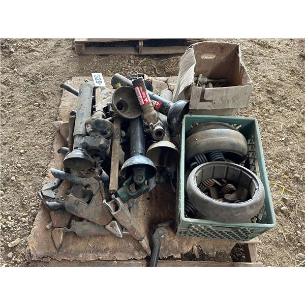 15- Dutch Universal Double Chute Openers, Packer Wheels & Springs, Anhydrous Tubes, PTO shaft for JD