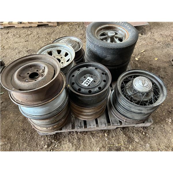 Assorted Ford & Chevrolet Wire Wheels & Mags