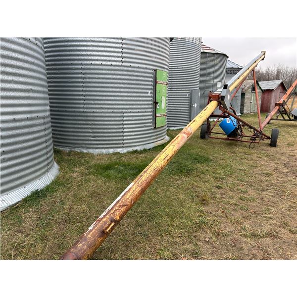 Westfield J207 Grain Auger approx 41’ w/ 16hp Kohler engine SN 44358, working order