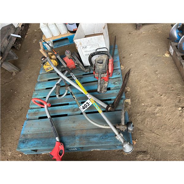 Chain Saws, Gas Weed eaters & Scythe