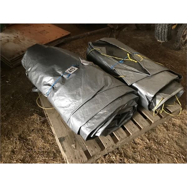 2- 27’ Tarps for Quick Bins