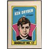 Image 1 : 1971-72 O-PEE-CHEE KEN DRYDEN (HOF)