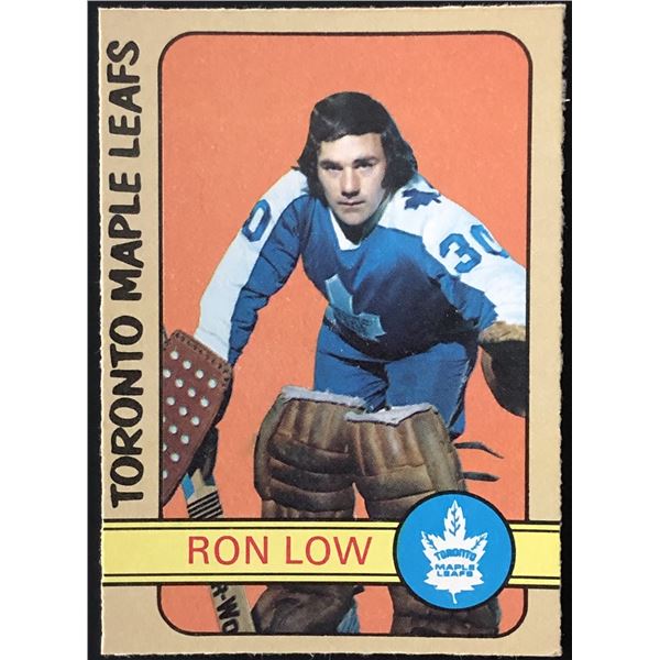 1972-73 O-PEE-CHEE RON LOW ROOKIE CARD