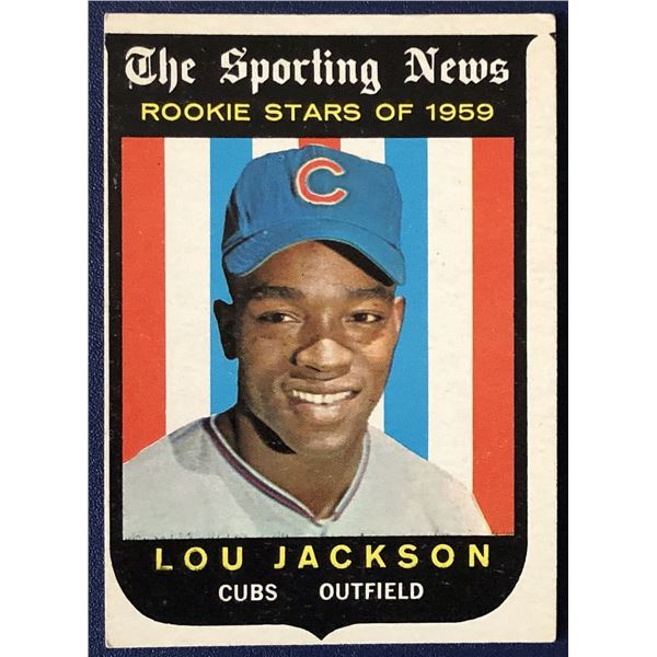 1959 TOPPS LOU JACKSON ROOKIE CARD
