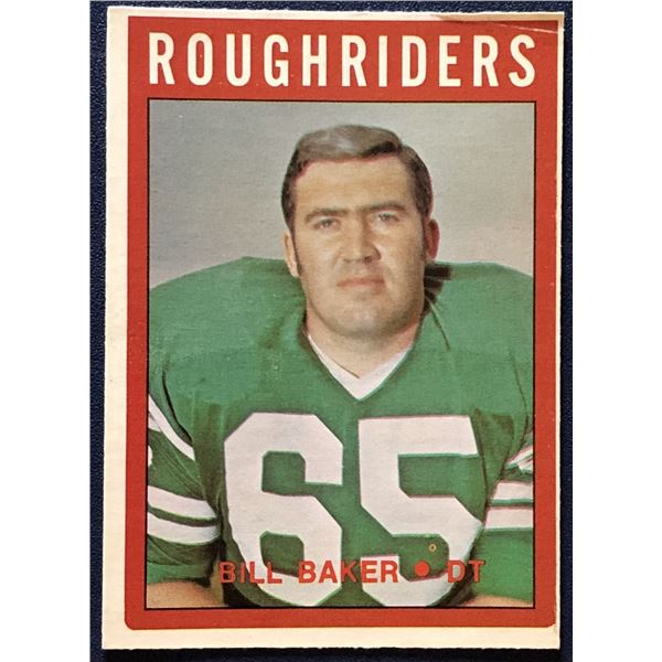 1972 O-PEE-CHEE BILL BAKER (HOF)