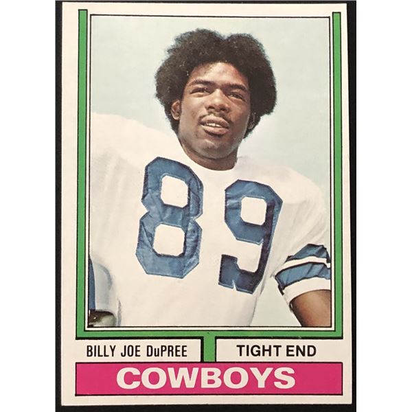 1974 TOPPS BILLY JOE DuPREE ROOKIE CARD