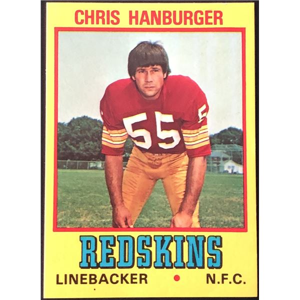 1974 TOPPS WONDER BREAD CHRIS HANBURGER (HOF)