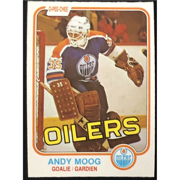 1981-82 O-PEE-CHEE ANDY MOOG ROOKIE CARD