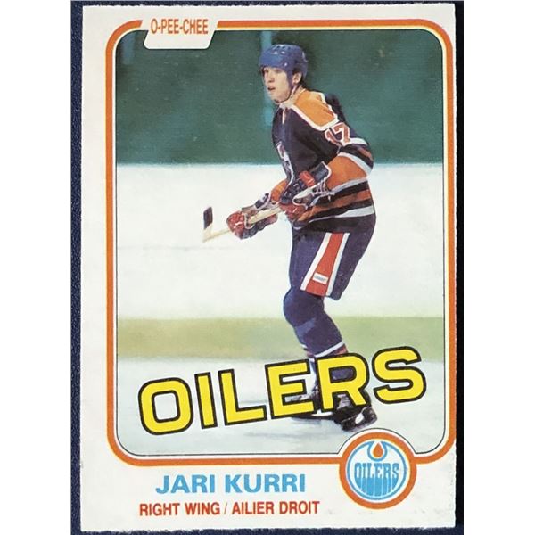 1981-82 O-PEE-CHEE JARI KURRI (HOF) ROOKIE CARD