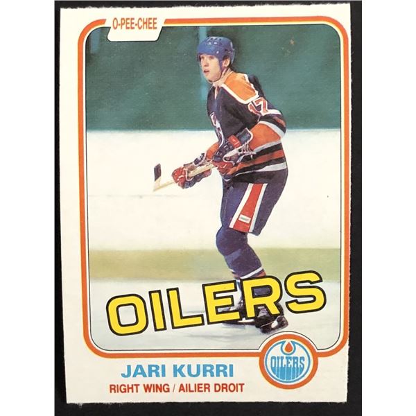 1981-82 O-PEE-CHEE JARI KURRI (HOF) ROOKIE CARD