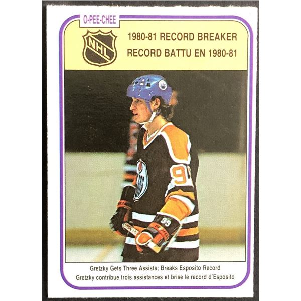 1981-82 O-PEE-CHEE WAYNE GRETZKY (HOF) RB