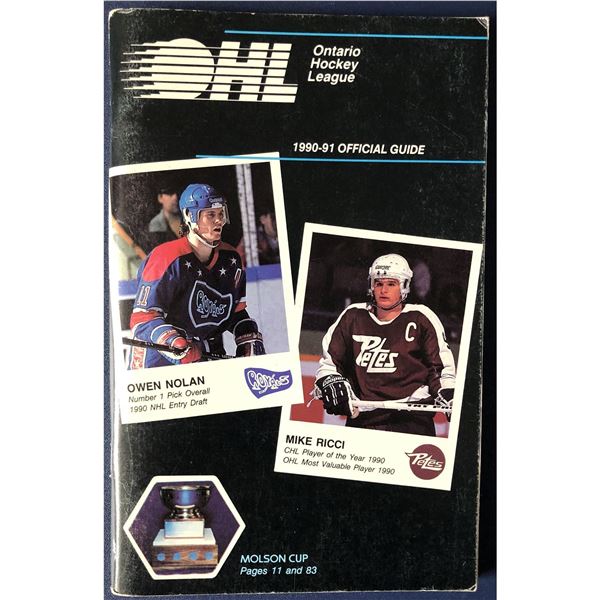 ONTARIO HOCKEY LEAGUE 1990-91 MEDIA GUIDE