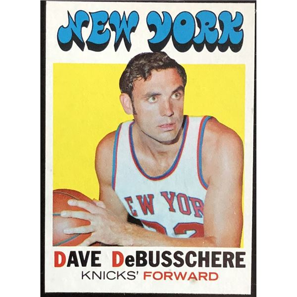 1971-72 TOPPS DAVE DeBUSSCHERE (HOF)
