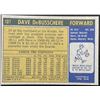 Image 2 : 1971-72 TOPPS DAVE DeBUSSCHERE (HOF)