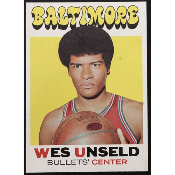 1971-72 TOPPS WES UNSELD (HOF)
