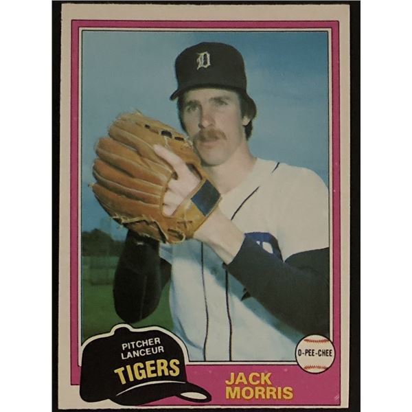 1981 O-PEE-CHEE JACK MORRIS (HOF)