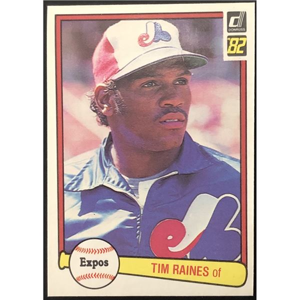 1982 DONRUSS TIM RAINES (HOF) ROOKIE CARD