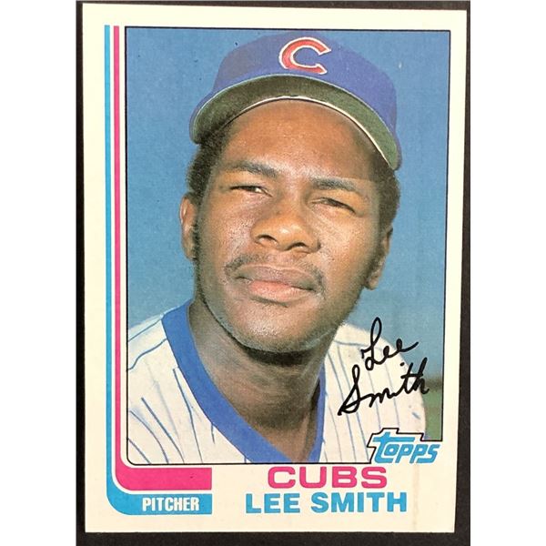 1982 TOPPS LEE SMITH (HOF) ROOKIE CARD