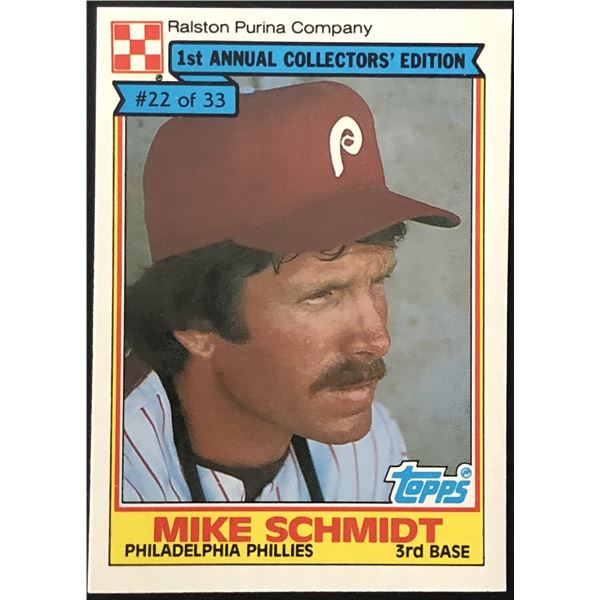 1984 TOPPS RALSTON PURINA MIKE SCHMIDT (HOF)