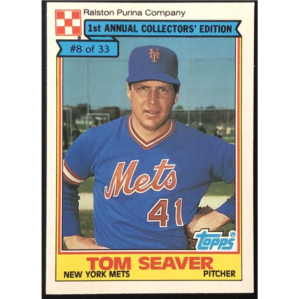 1984 TOPPS RALSTON PURINA TOM SEAVER (HOF)